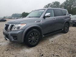 Salvage cars for sale at Houston, TX auction: 2017 Nissan Armada SV