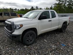 Salvage cars for sale at Windham, ME auction: 2018 Toyota Tundra Double Cab SR/SR5