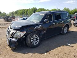 Salvage cars for sale from Copart Chalfont, PA: 2017 Nissan Armada SV