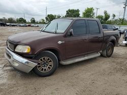Salvage cars for sale at Riverview, FL auction: 2002 Ford F150 Supercrew