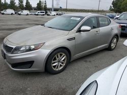 Salvage cars for sale from Copart Rancho Cucamonga, CA: 2011 KIA Optima LX