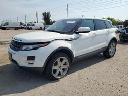 Salvage cars for sale at Miami, FL auction: 2012 Land Rover Range Rover Evoque Pure Plus