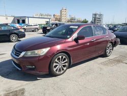 Honda Accord Sport salvage cars for sale: 2015 Honda Accord Sport