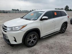 Toyota Highlander salvage cars for sale: 2017 Toyota Highlander LE