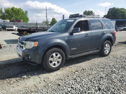 Salvage cars for sale at Mebane, NC auction: 2008 Ford Escape Limited
