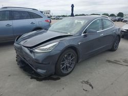 Vehiculos salvage en venta de Copart Grand Prairie, TX: 2018 Tesla Model 3