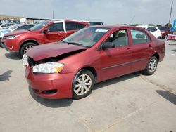 Salvage cars for sale from Copart Grand Prairie, TX: 2007 Toyota Corolla CE