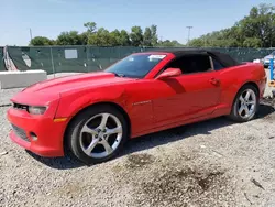 Salvage cars for sale from Copart Riverview, FL: 2015 Chevrolet Camaro LT