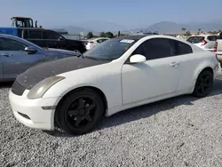 Salvage cars for sale at Mentone, CA auction: 2003 Infiniti G35