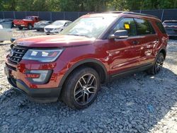 Salvage cars for sale at Waldorf, MD auction: 2017 Ford Explorer Sport