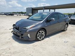 Salvage cars for sale at West Palm Beach, FL auction: 2016 Toyota Prius