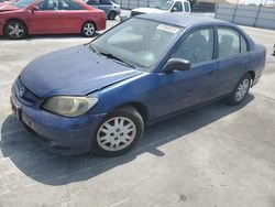 Salvage cars for sale at Sun Valley, CA auction: 2004 Honda Civic LX
