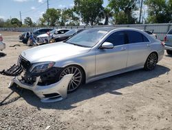 Salvage cars for sale from Copart Riverview, FL: 2016 Mercedes-Benz S 550