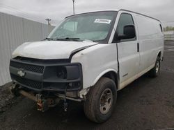 Salvage trucks for sale at New Britain, CT auction: 2005 Chevrolet Express G2500