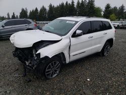 Salvage cars for sale from Copart Graham, WA: 2017 Jeep Grand Cherokee Limited