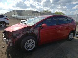 Salvage cars for sale at New Britain, CT auction: 2014 Toyota Prius V