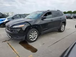 2016 Jeep Cherokee Limited en venta en Grand Prairie, TX