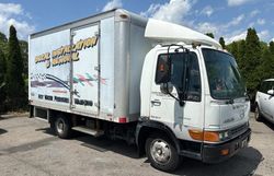 Salvage trucks for sale at Exeter, RI auction: 2001 Hino FB FB1817