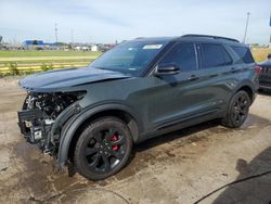 Salvage vehicles for parts for sale at auction: 2022 Ford Explorer ST