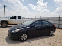 Salvage cars for sale at Andrews, TX auction: 2013 Hyundai Accent GLS