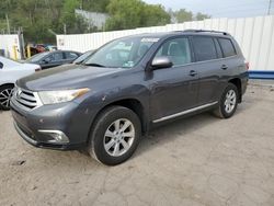 Salvage cars for sale from Copart West Mifflin, PA: 2013 Toyota Highlander Base