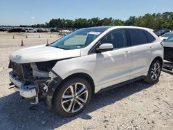 Salvage cars for sale at Houston, TX auction: 2015 Ford Edge Sport