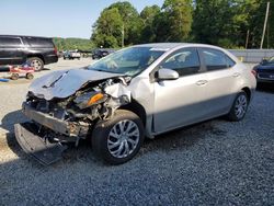 Salvage cars for sale from Copart Concord, NC: 2018 Toyota Corolla L