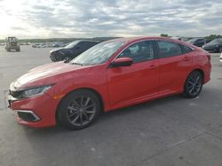 Salvage cars for sale from Copart Grand Prairie, TX: 2020 Honda Civic EX