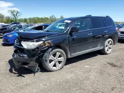 Salvage cars for sale from Copart Des Moines, IA: 2013 Toyota Highlander Limited