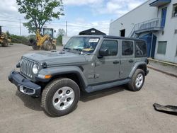 Salvage cars for sale from Copart Montreal Est, QC: 2021 Jeep Wrangler Unlimited Sahara