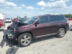 Salvage cars for sale at Indianapolis, IN auction: 2011 Toyota Highlander Limited