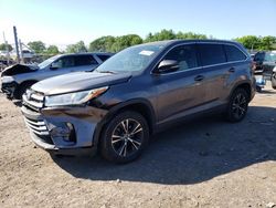 Toyota Highlander salvage cars for sale: 2018 Toyota Highlander LE