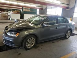 Salvage cars for sale at Dyer, IN auction: 2015 Volkswagen Jetta SE