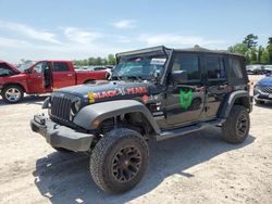 Salvage cars for sale at Houston, TX auction: 2016 Jeep Wrangler Unlimited Sport