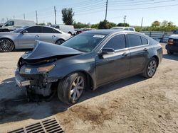 Salvage cars for sale at Miami, FL auction: 2014 Acura TL Tech