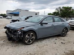 Hyundai Elantra Limited salvage cars for sale: 2022 Hyundai Elantra Limited