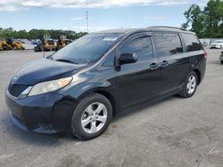 Salvage cars for sale at Dunn, NC auction: 2011 Toyota Sienna LE