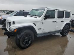Salvage cars for sale at Grand Prairie, TX auction: 2020 Jeep Wrangler Unlimited Sahara
