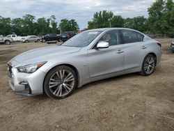 Salvage cars for sale at Baltimore, MD auction: 2018 Infiniti Q50 Luxe