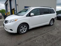 Salvage cars for sale at Duryea, PA auction: 2013 Toyota Sienna LE
