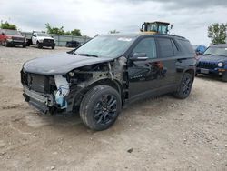 Salvage cars for sale from Copart Kansas City, KS: 2021 Chevrolet Traverse RS