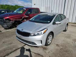 Salvage cars for sale from Copart Windsor, NJ: 2017 KIA Forte LX