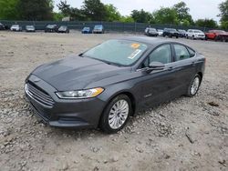 Salvage cars for sale at Madisonville, TN auction: 2015 Ford Fusion SE Hybrid