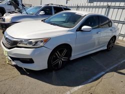 Salvage cars for sale from Copart Vallejo, CA: 2017 Honda Accord Sport