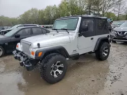 Salvage cars for sale at North Billerica, MA auction: 2004 Jeep Wrangler X