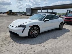 Salvage cars for sale at West Palm Beach, FL auction: 2020 Porsche Taycan 4S