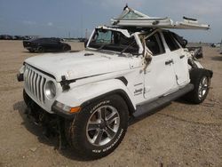 Salvage cars for sale at Houston, TX auction: 2019 Jeep Wrangler Unlimited Sahara