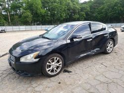 Salvage cars for sale from Copart Austell, GA: 2012 Nissan Maxima S