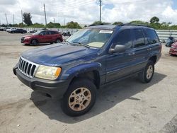 Salvage cars for sale at Miami, FL auction: 2001 Jeep Grand Cherokee Laredo