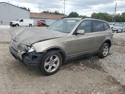 Vehiculos salvage en venta de Copart Columbus, OH: 2007 BMW X3 3.0SI